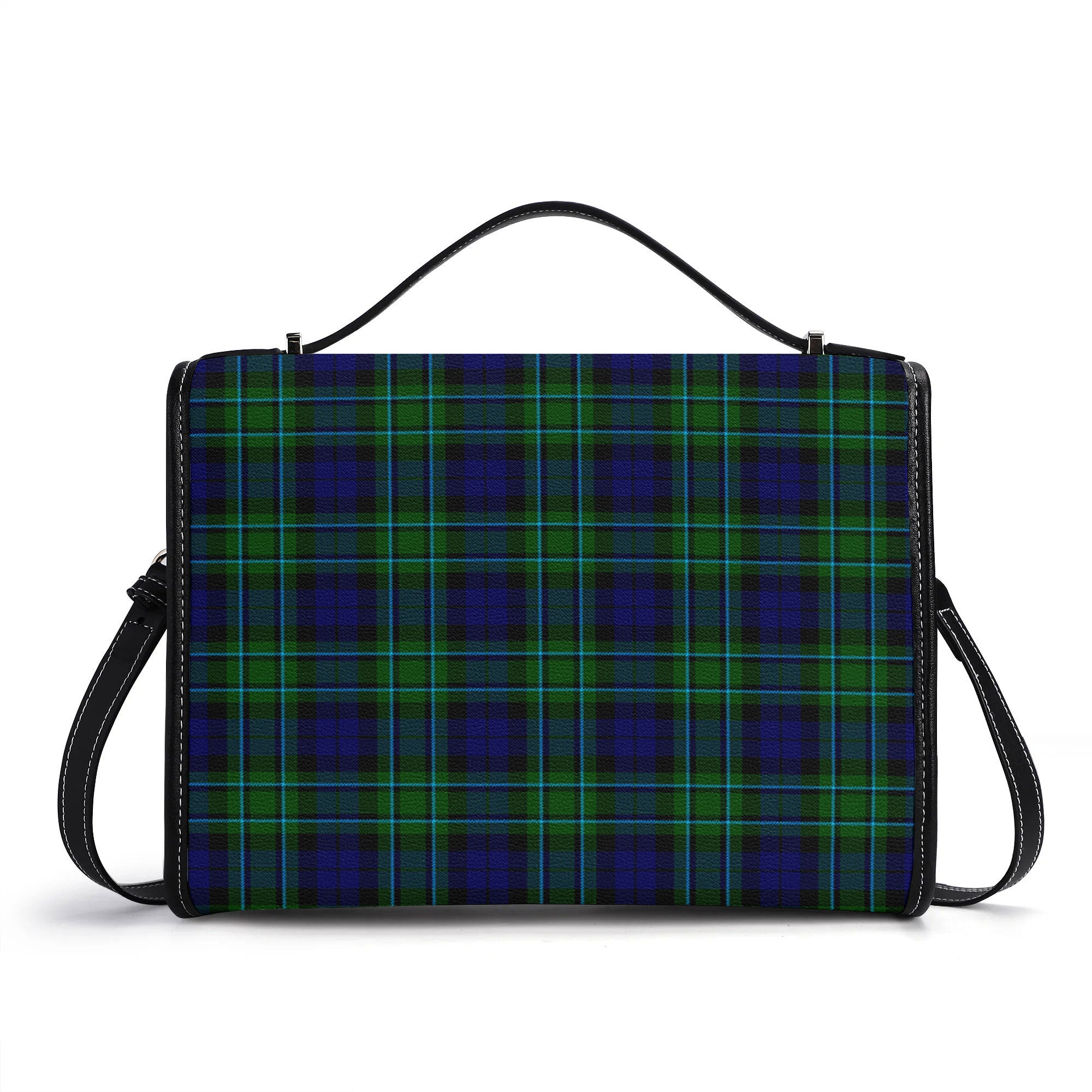 MacCallum Modern Tartan Crest Satchel Bag