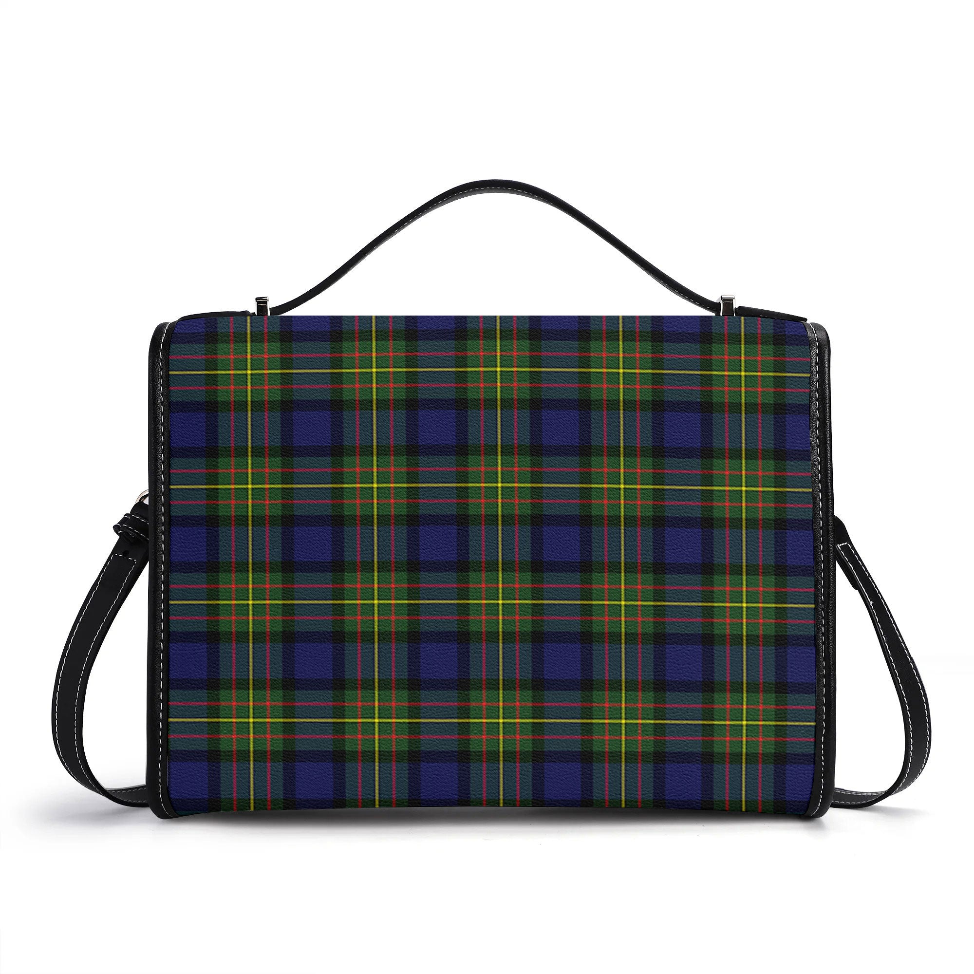 MacLaren Modern Tartan Crest Satchel Bag