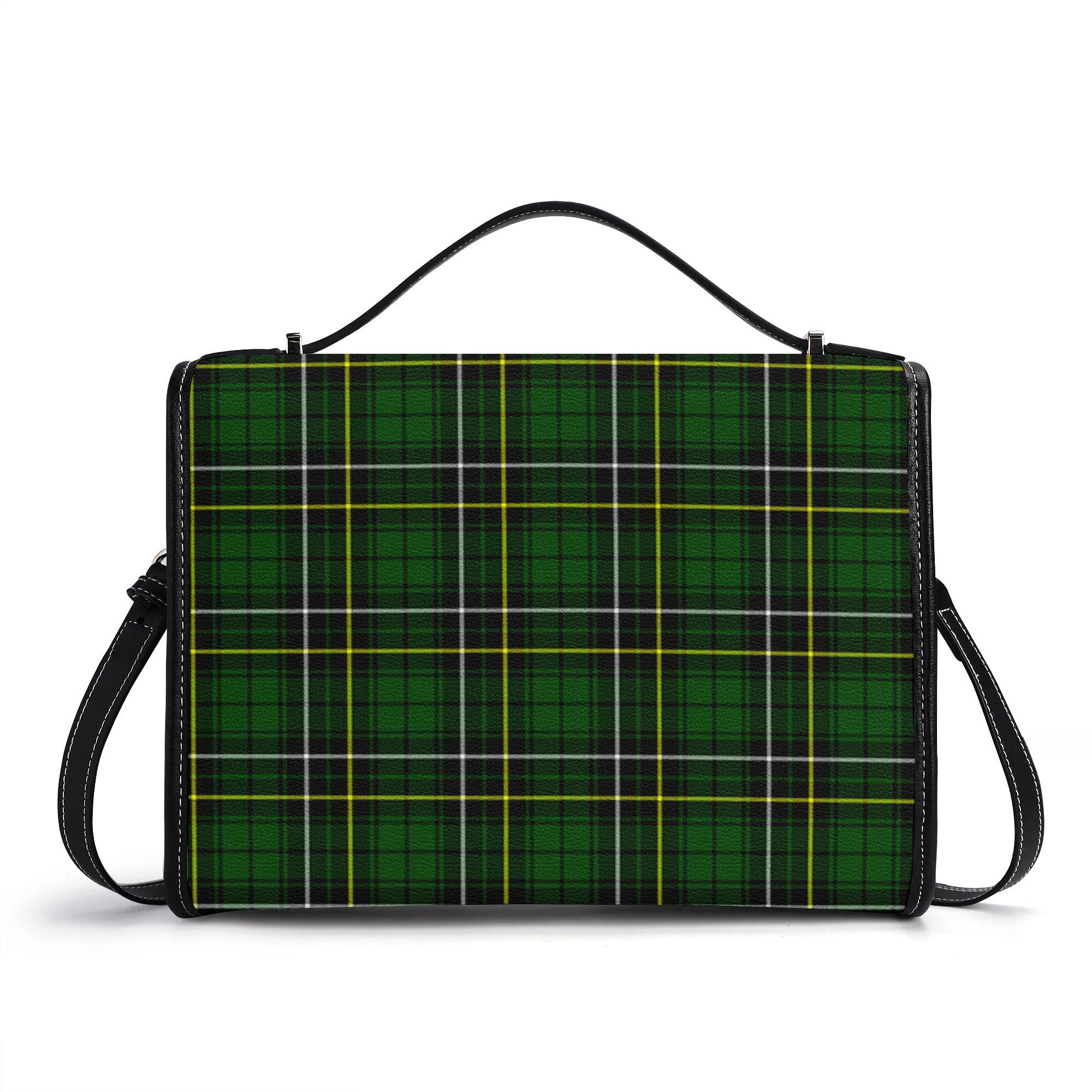 McAlpine Modern Tartan Crest Satchel Bag