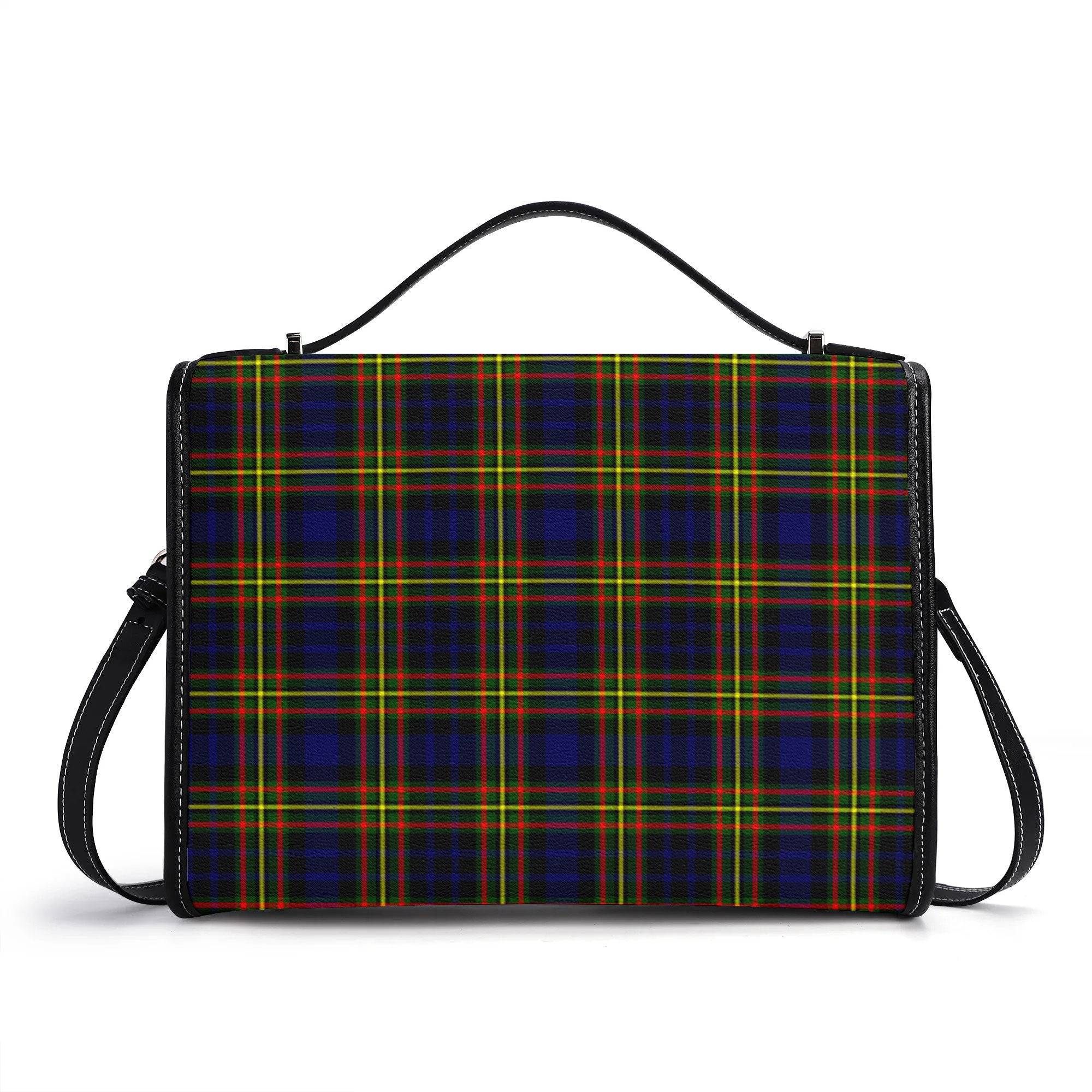 McClellan Modern Tartan Crest Satchel Bag
