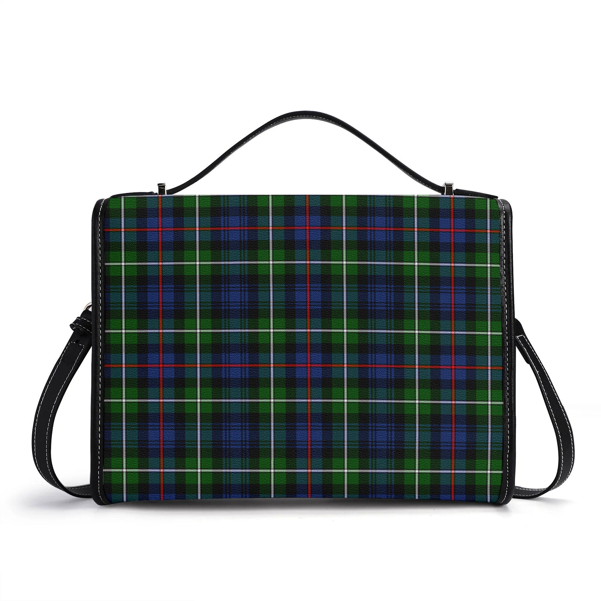 McKenzie Modern Tartan Crest Satchel Bag