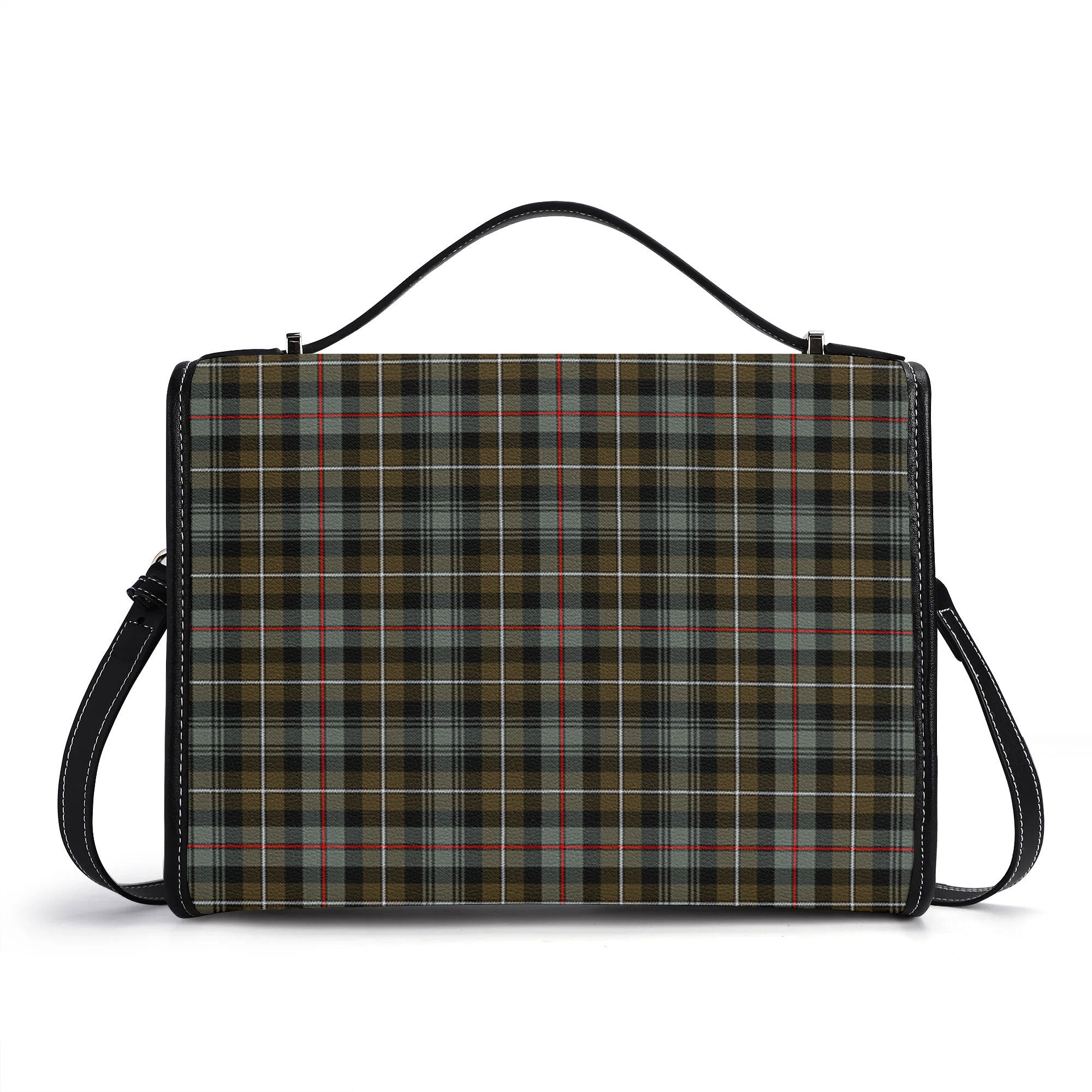 McKenzie Weathered Tartan Crest Satchel Bag