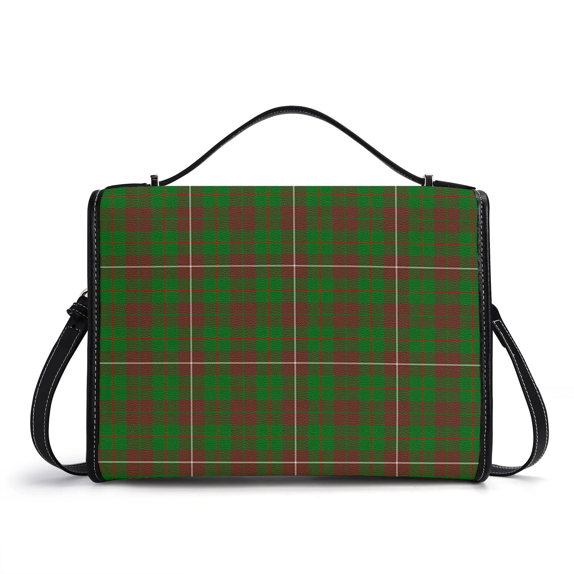 McKinnon Hunting Modern Tartan Crest Satchel Bag