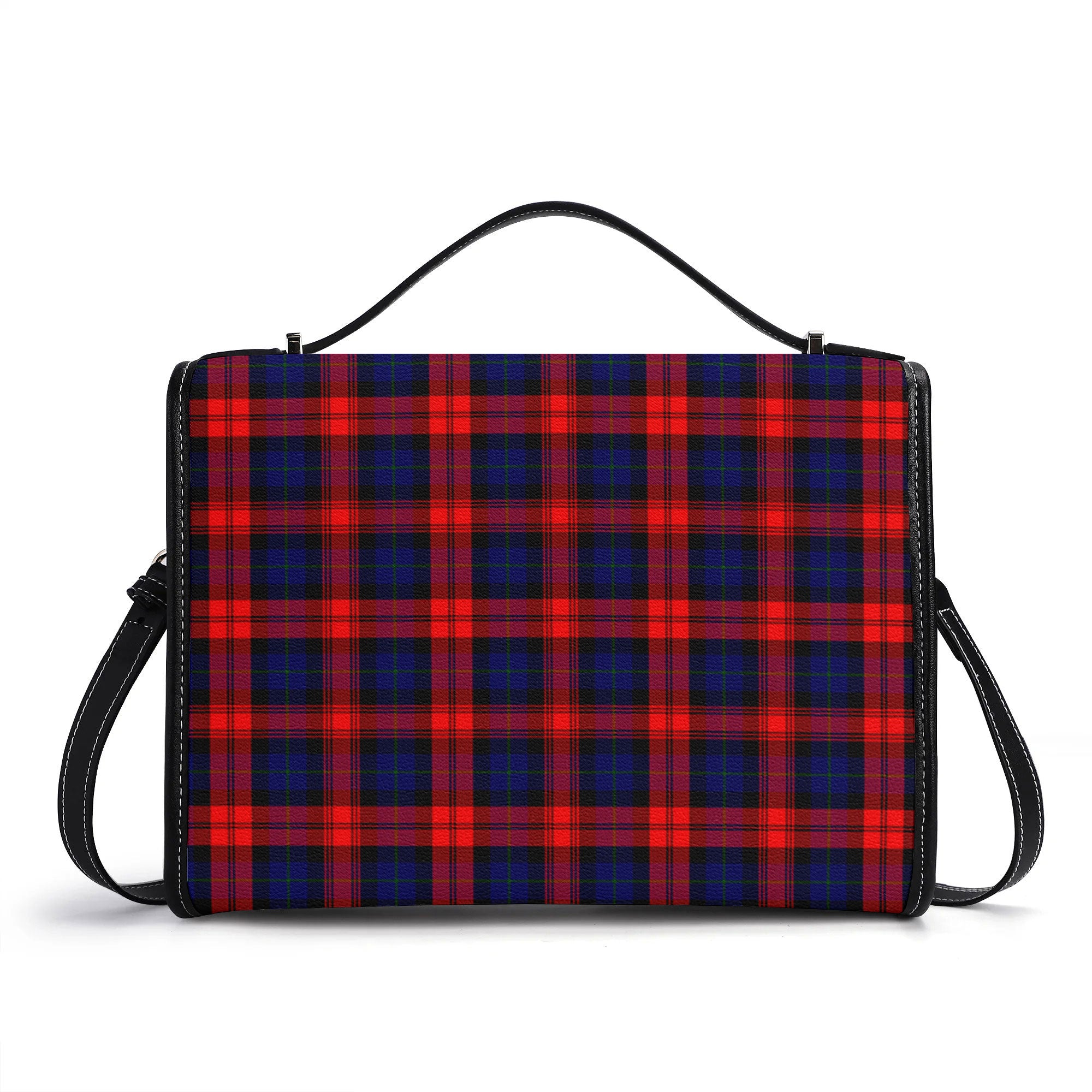 McLachlan Modern Tartan Crest Satchel Bag