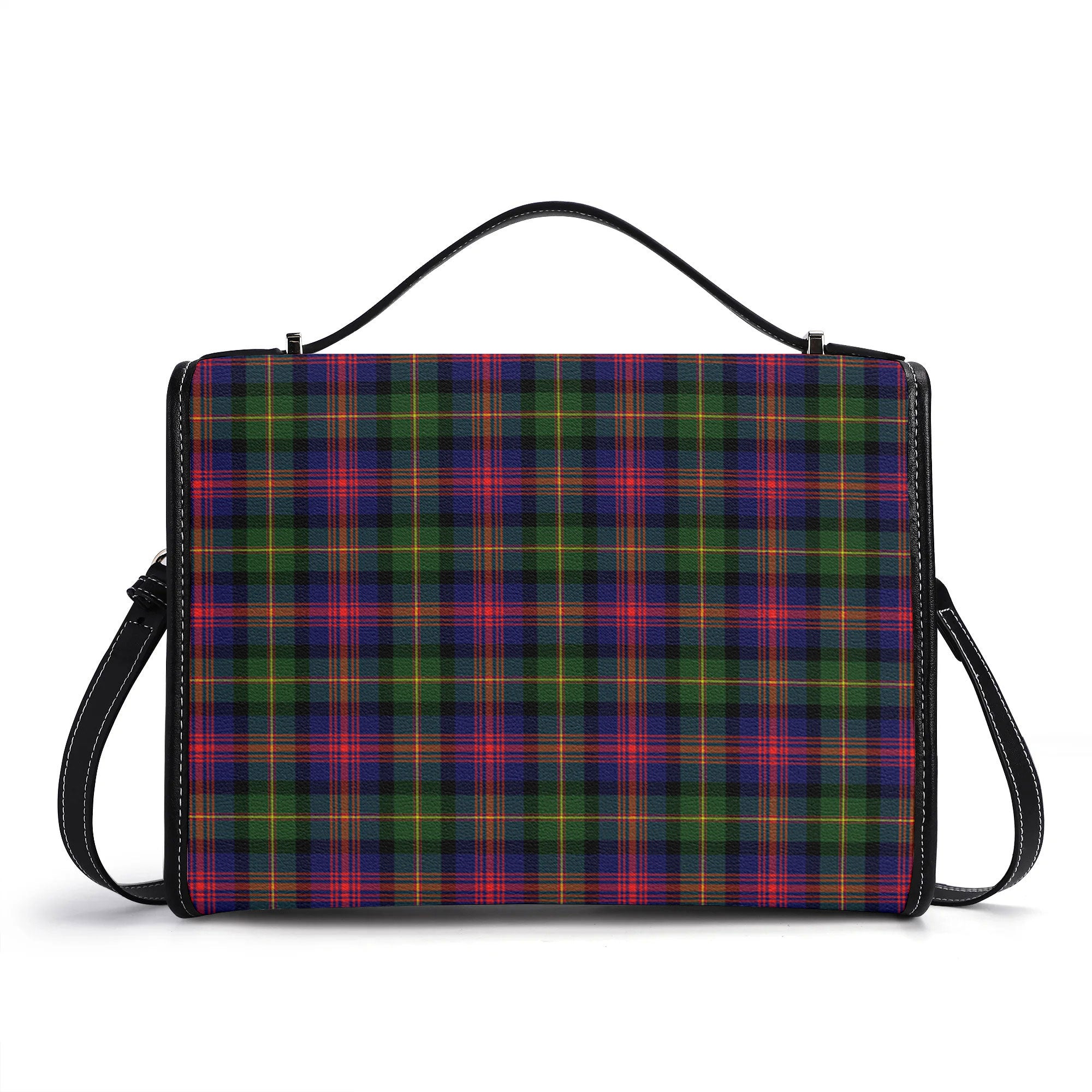 McLennan Modern Tartan Crest Satchel Bag