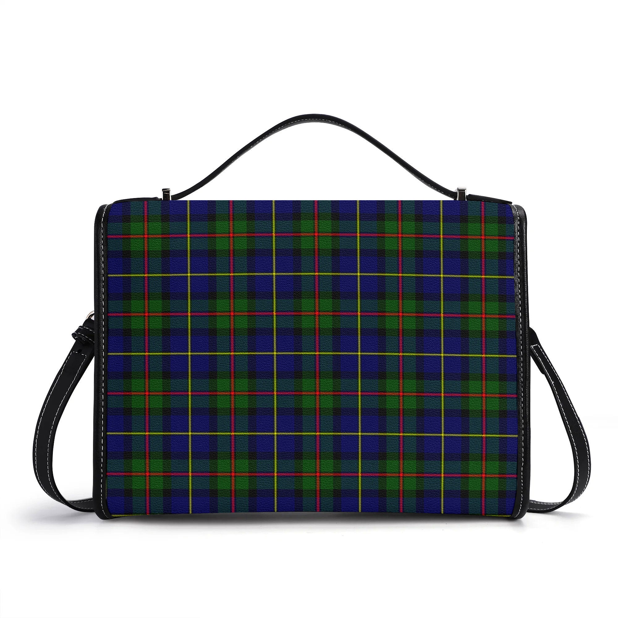 McLeod of Harris Modern Tartan Crest Satchel Bag