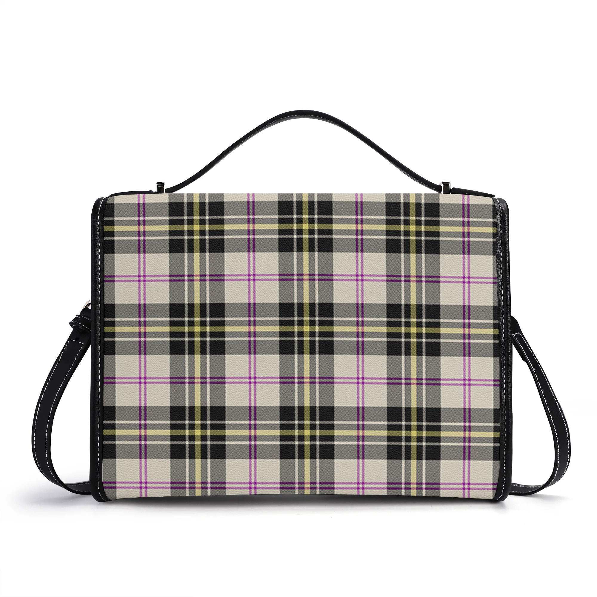 McPherson Dress Ancient Tartan Crest Satchel Bag