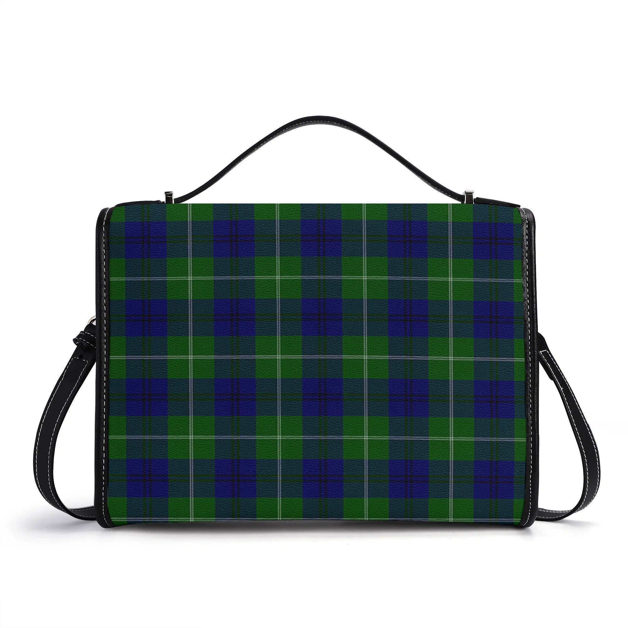 Oliphant Modern Tartan Crest Satchel Bag