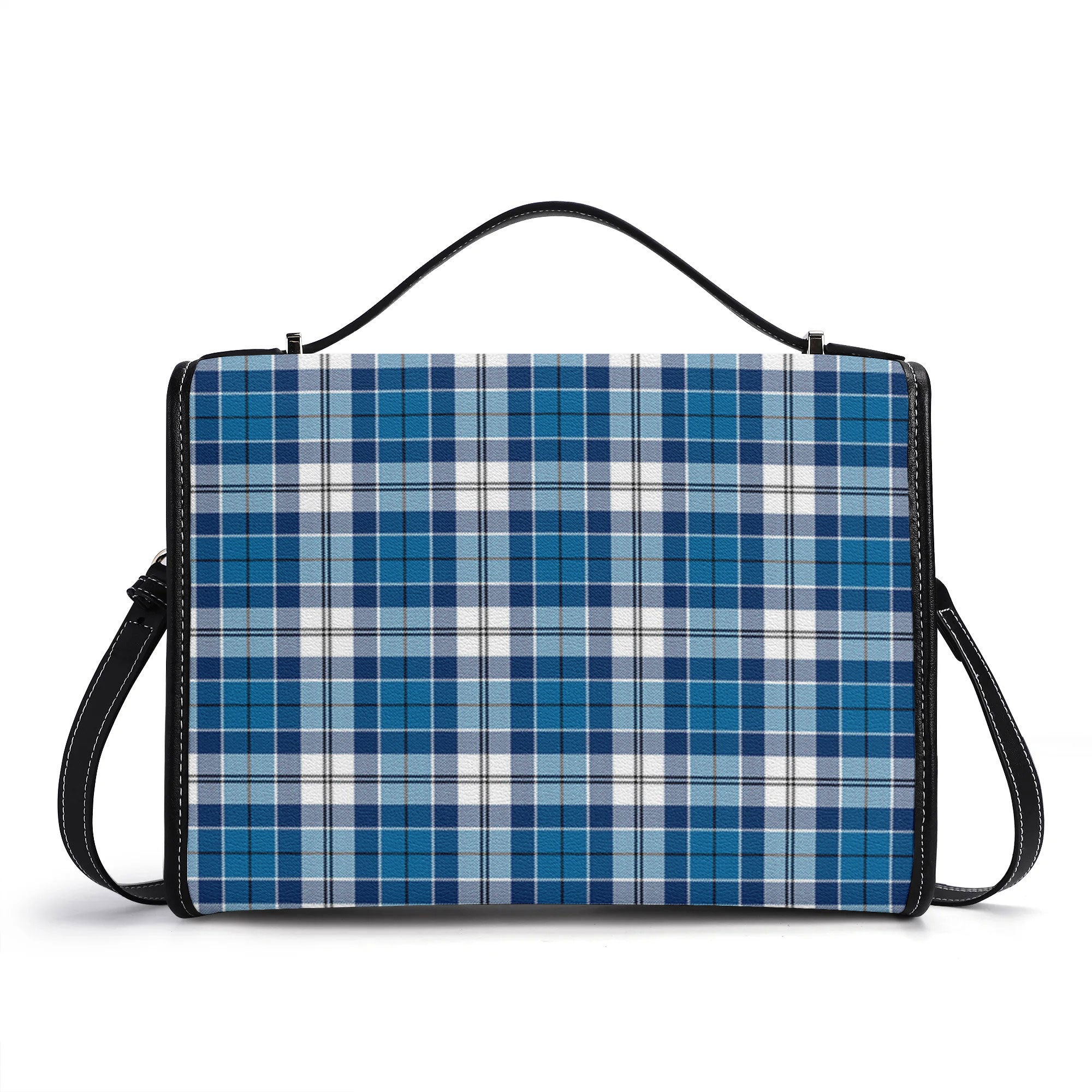 Roberton Tartan Crest Satchel Bag