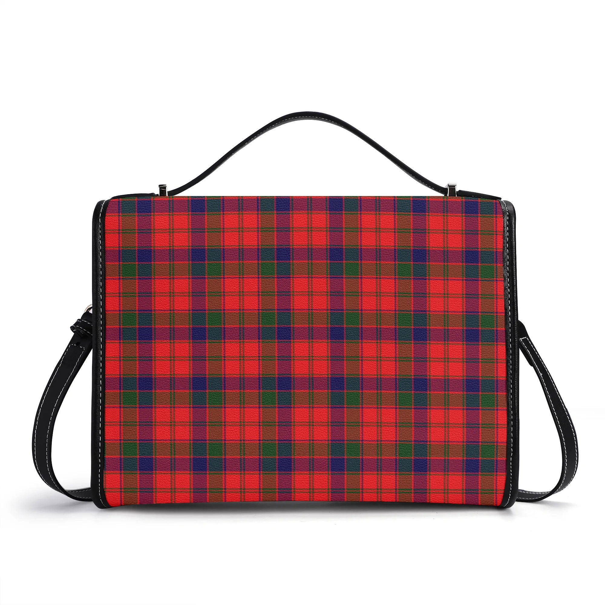 Robertson Modern Tartan Crest Satchel Bag
