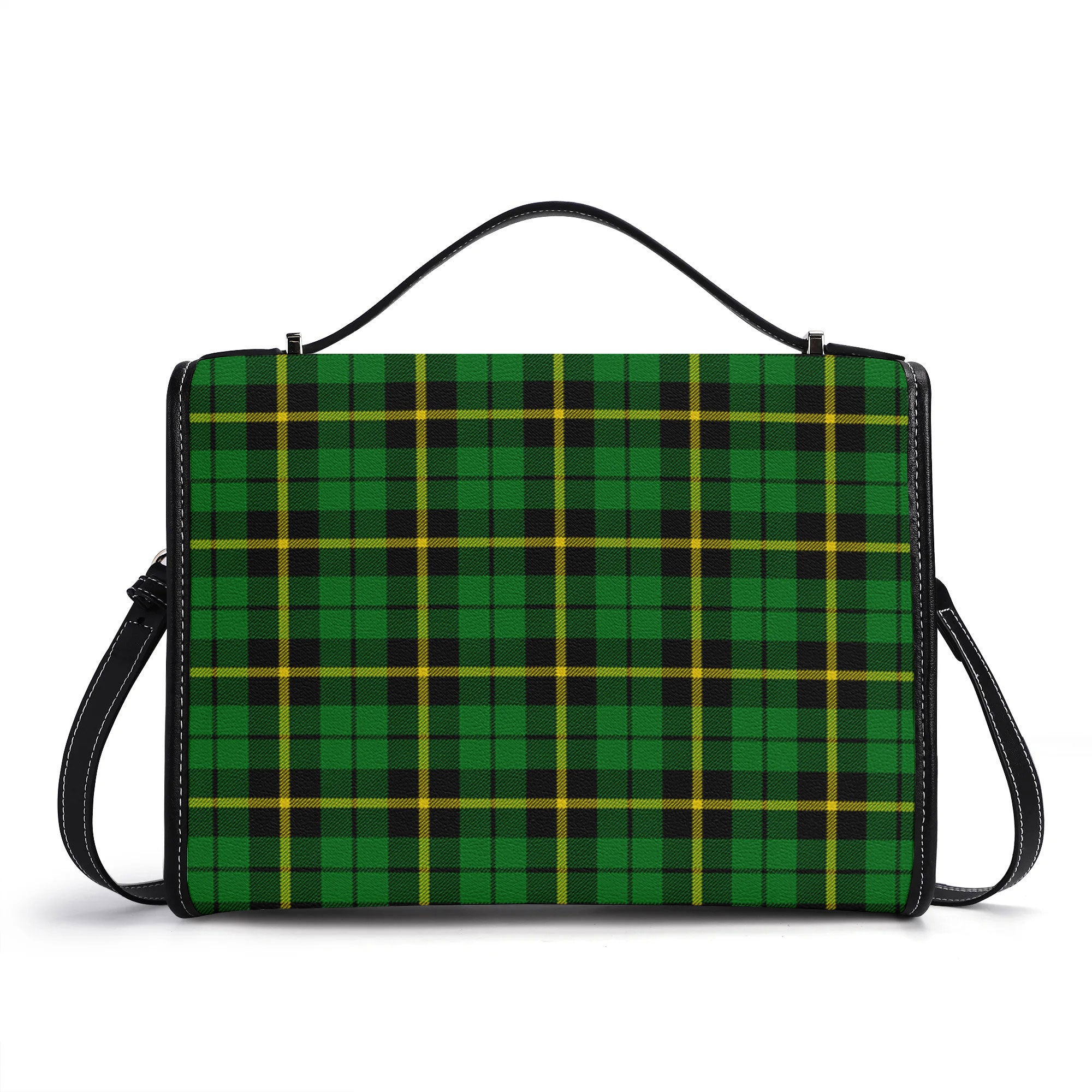 Wallace Hunting Modern Tartan Crest Satchel Bag