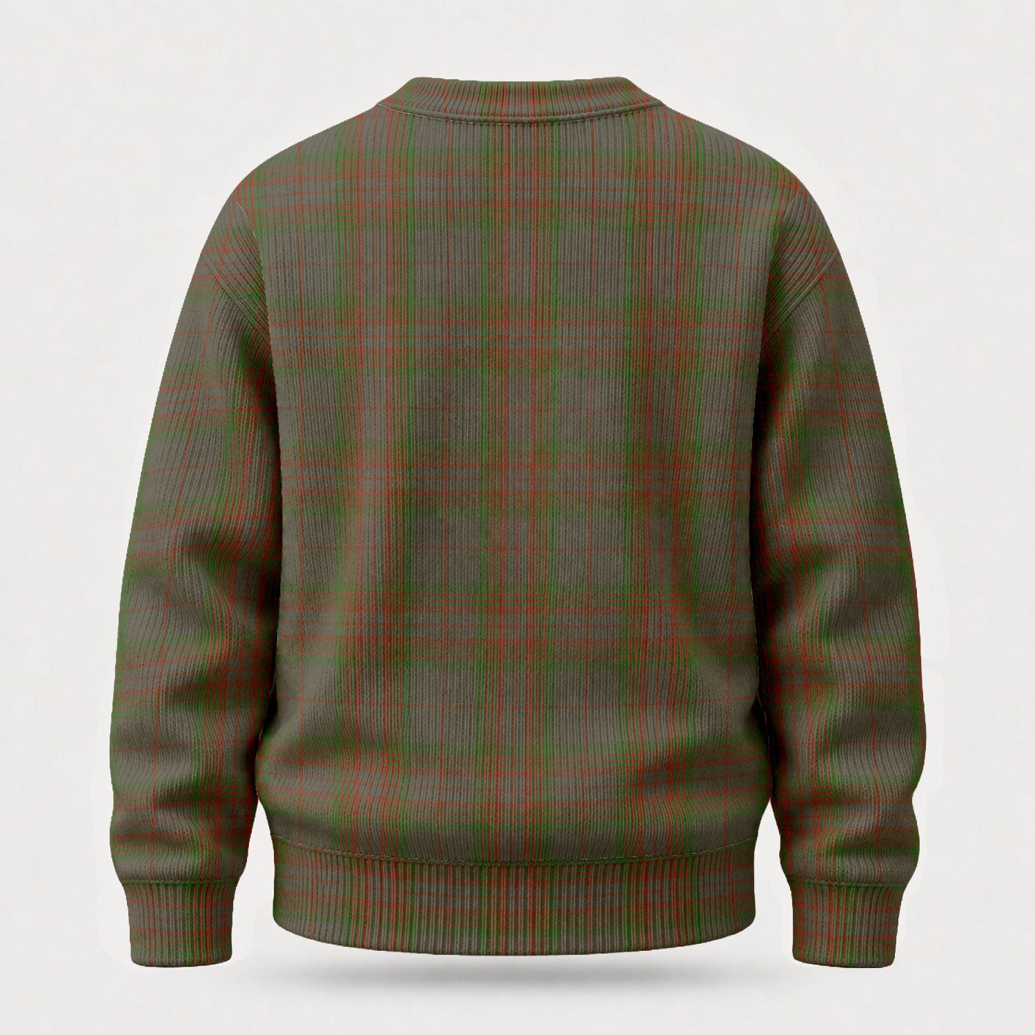 Gray Tartan Crest Sweater
