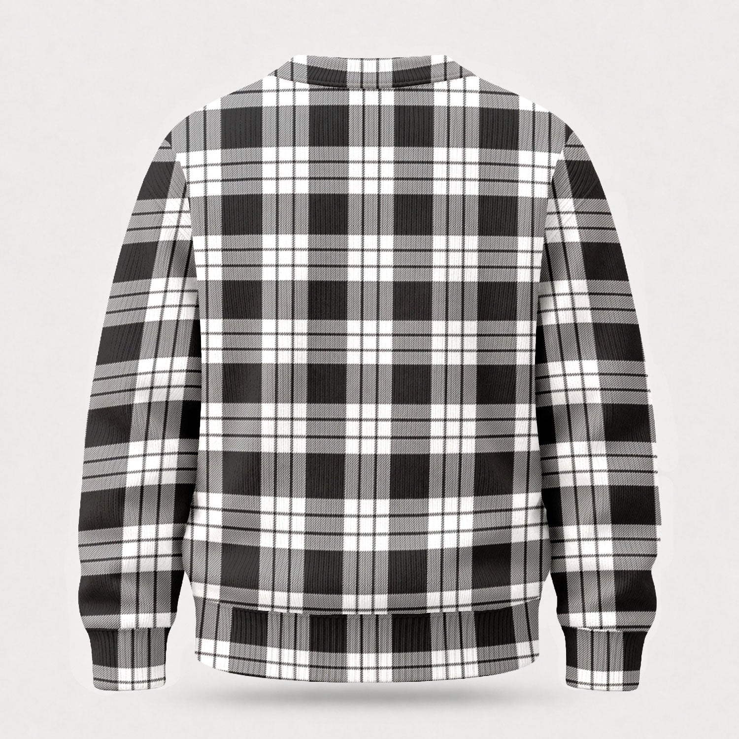 McFarlane Black - White Tartan Crest Sweater