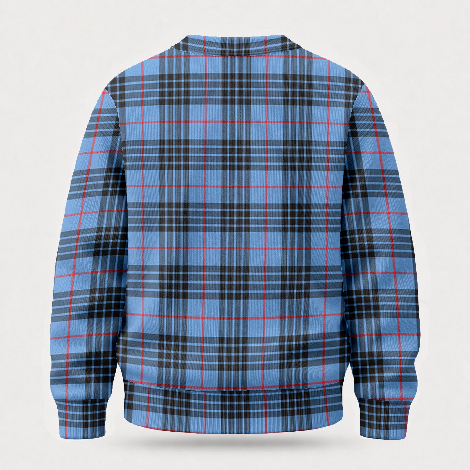 McKay Blue Tartan Crest Sweater