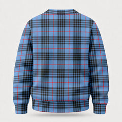 McKay Blue Tartan Crest Sweater
