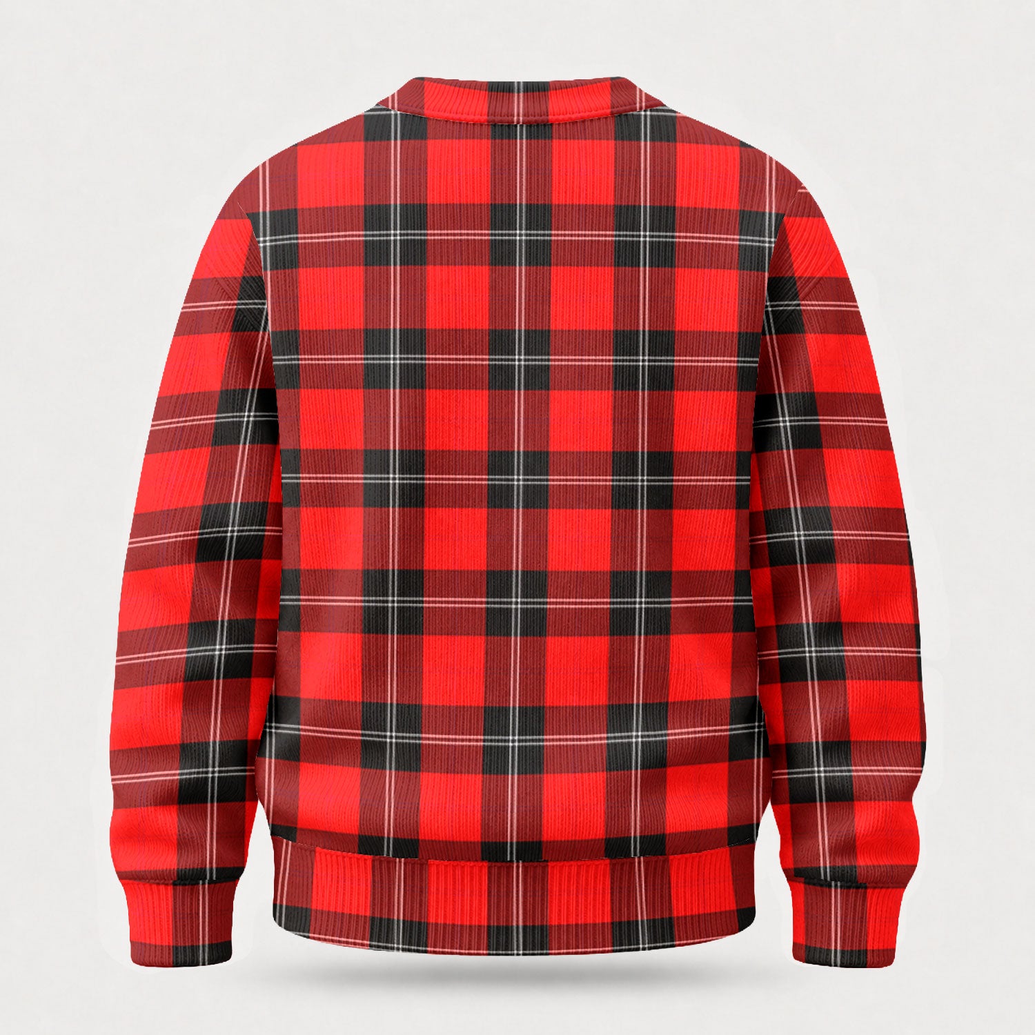 Ramsay Modern Tartan Crest Sweater