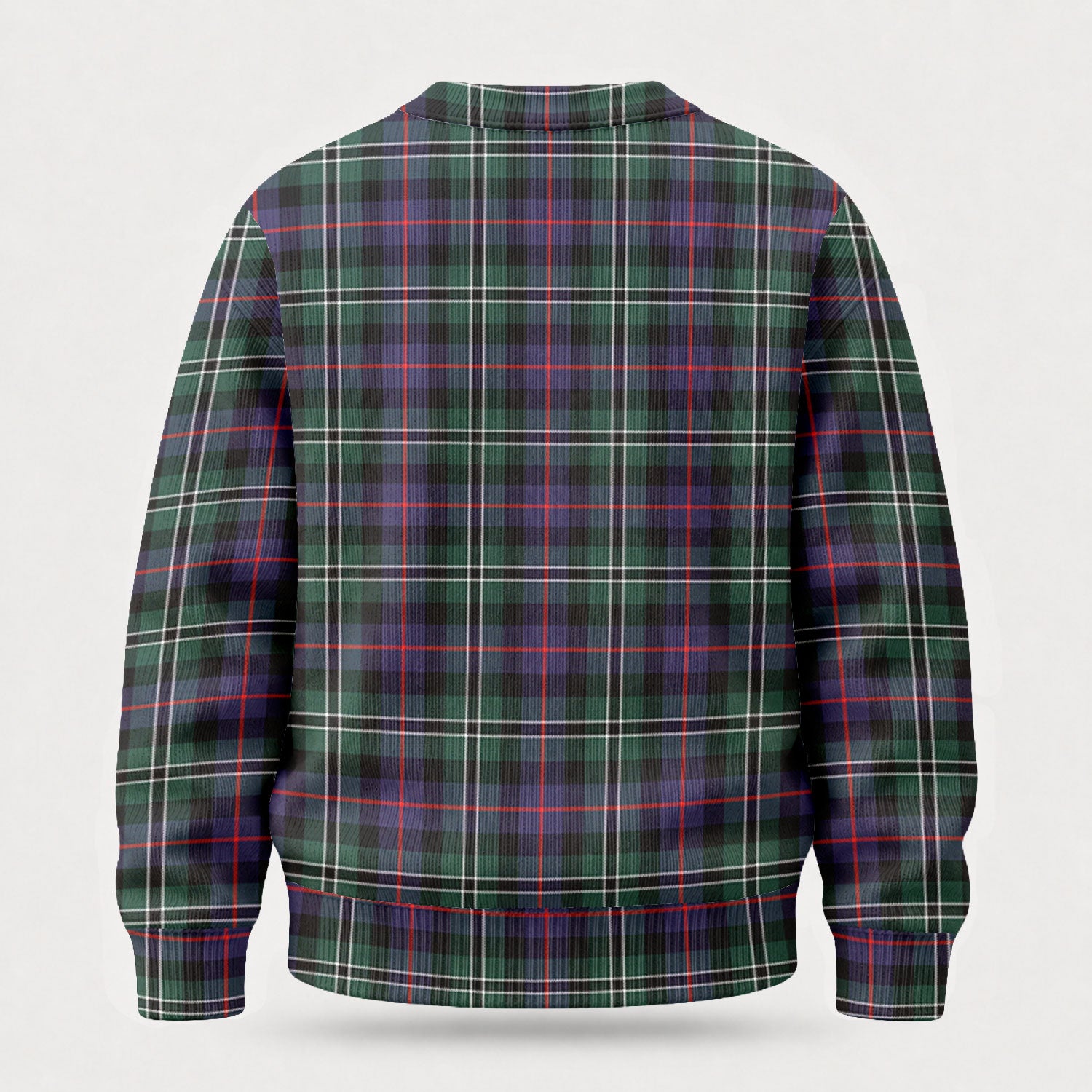 Rose Hunting Modern Tartan Crest Sweater