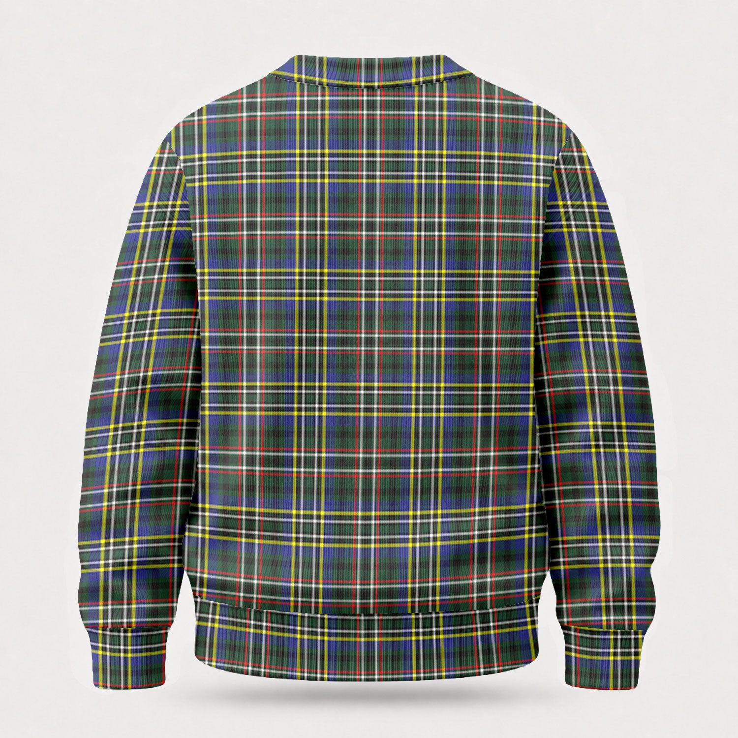 Scott Green Modern Tartan Crest Sweater