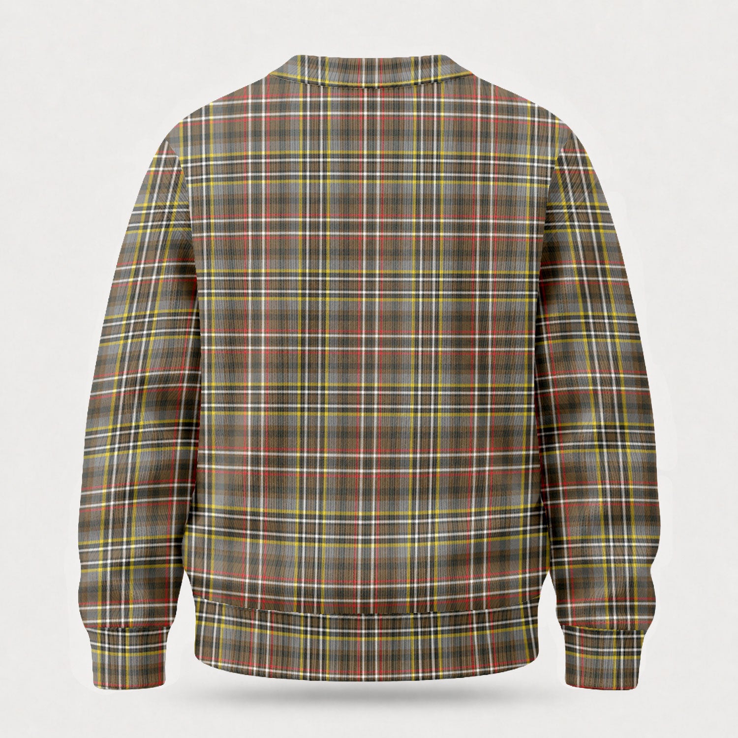 Scott Green Weathered Tartan Crest Sweater