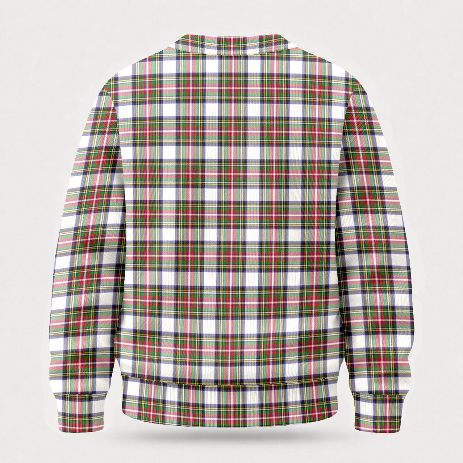 Stewart Dress Modern Tartan Crest Sweater