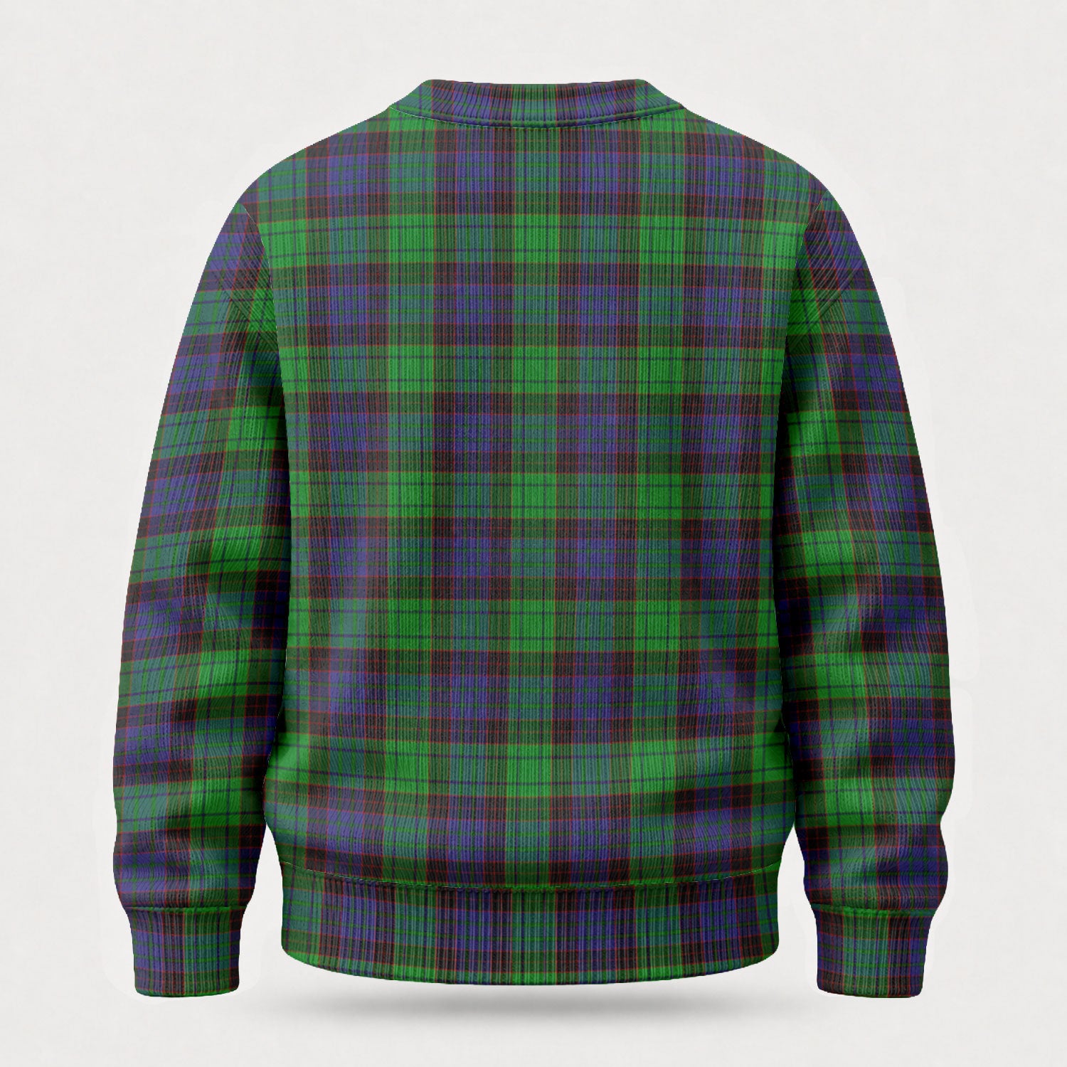 Stewart Old Modern Tartan Crest Sweater