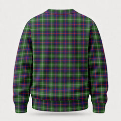 Sutherland Modern Tartan Crest Sweater