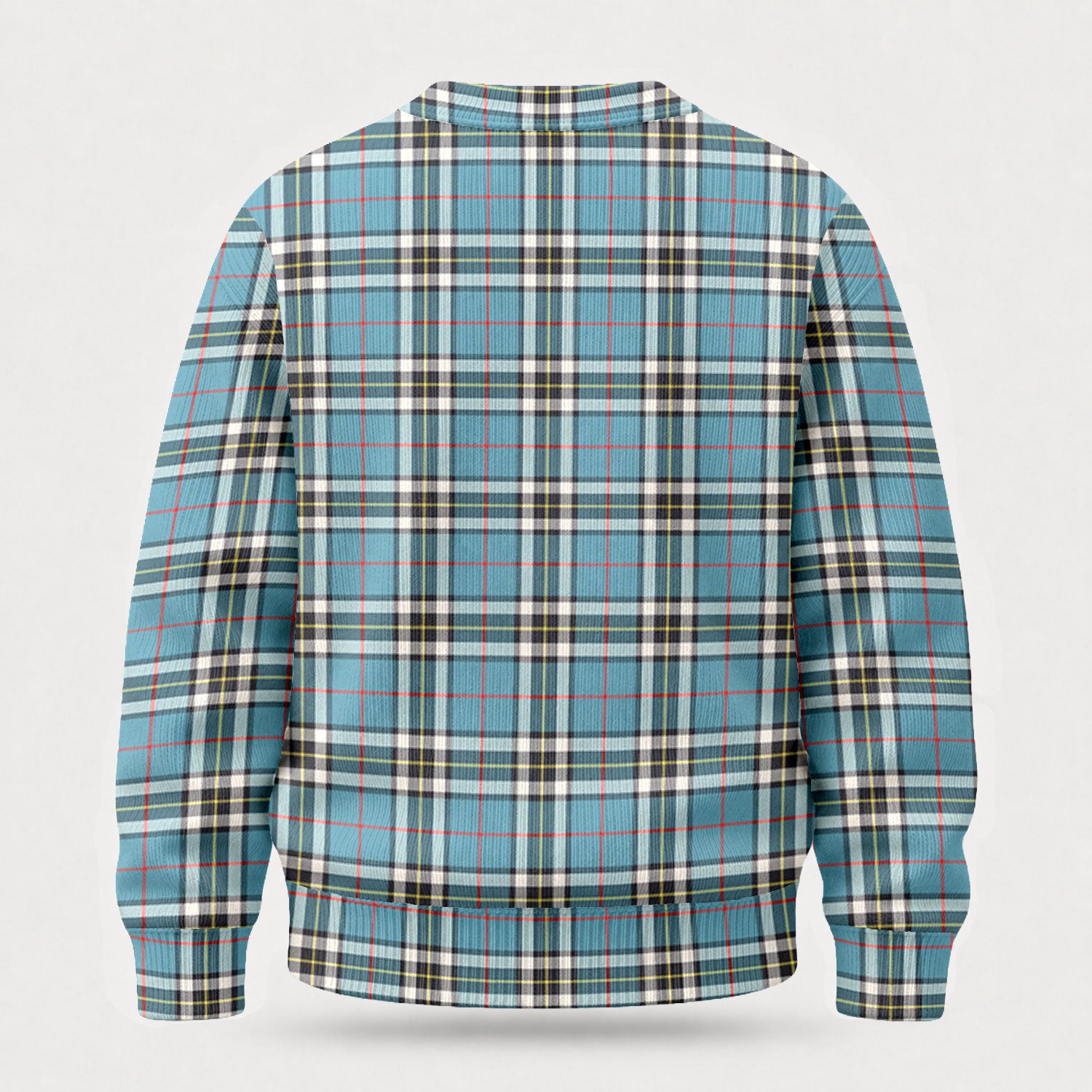 Thomson Blue Tartan Crest Sweater