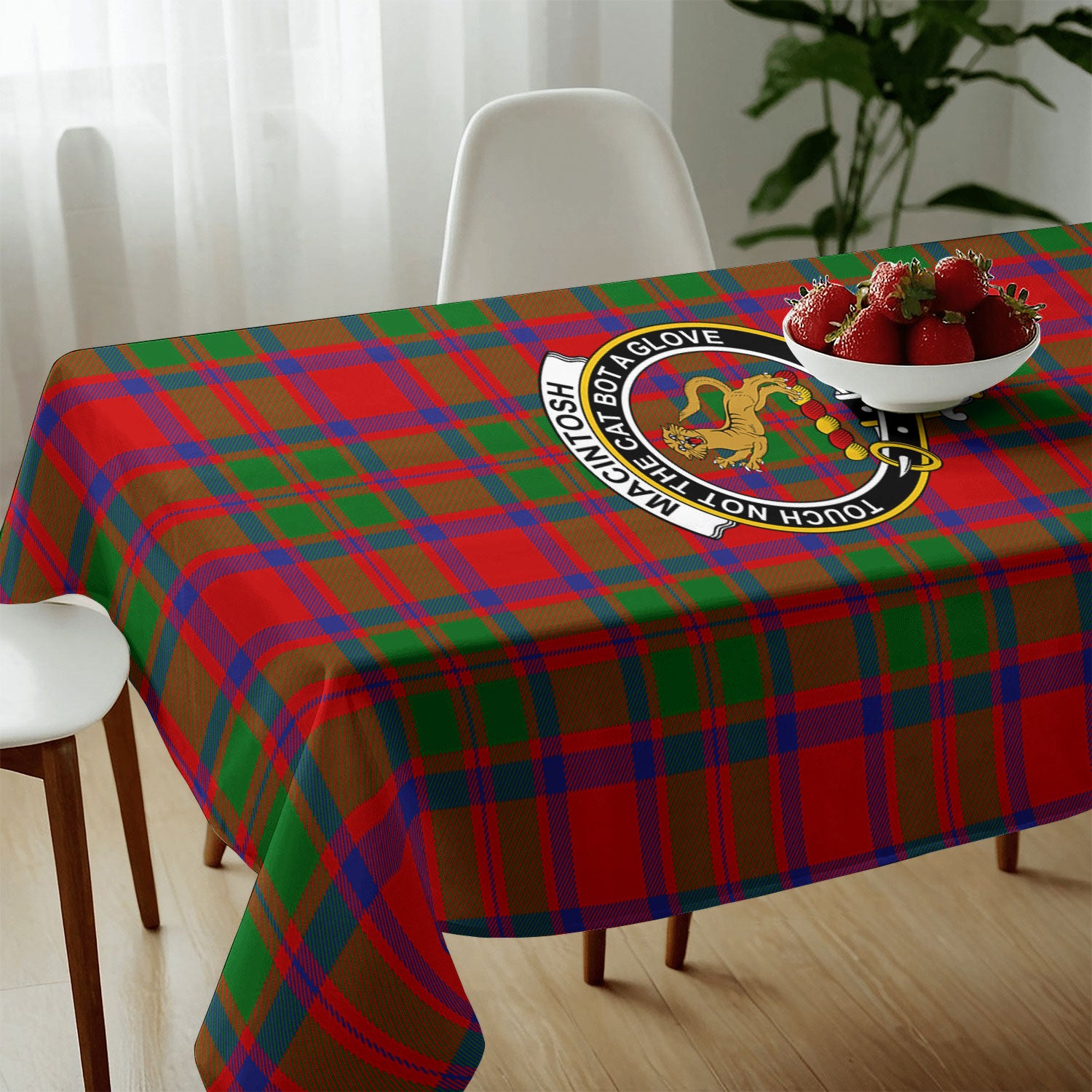 MacIntosh Modern Tartan Crest Tablecloth