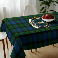 MacKay Modern Tartan Crest Tablecloth
