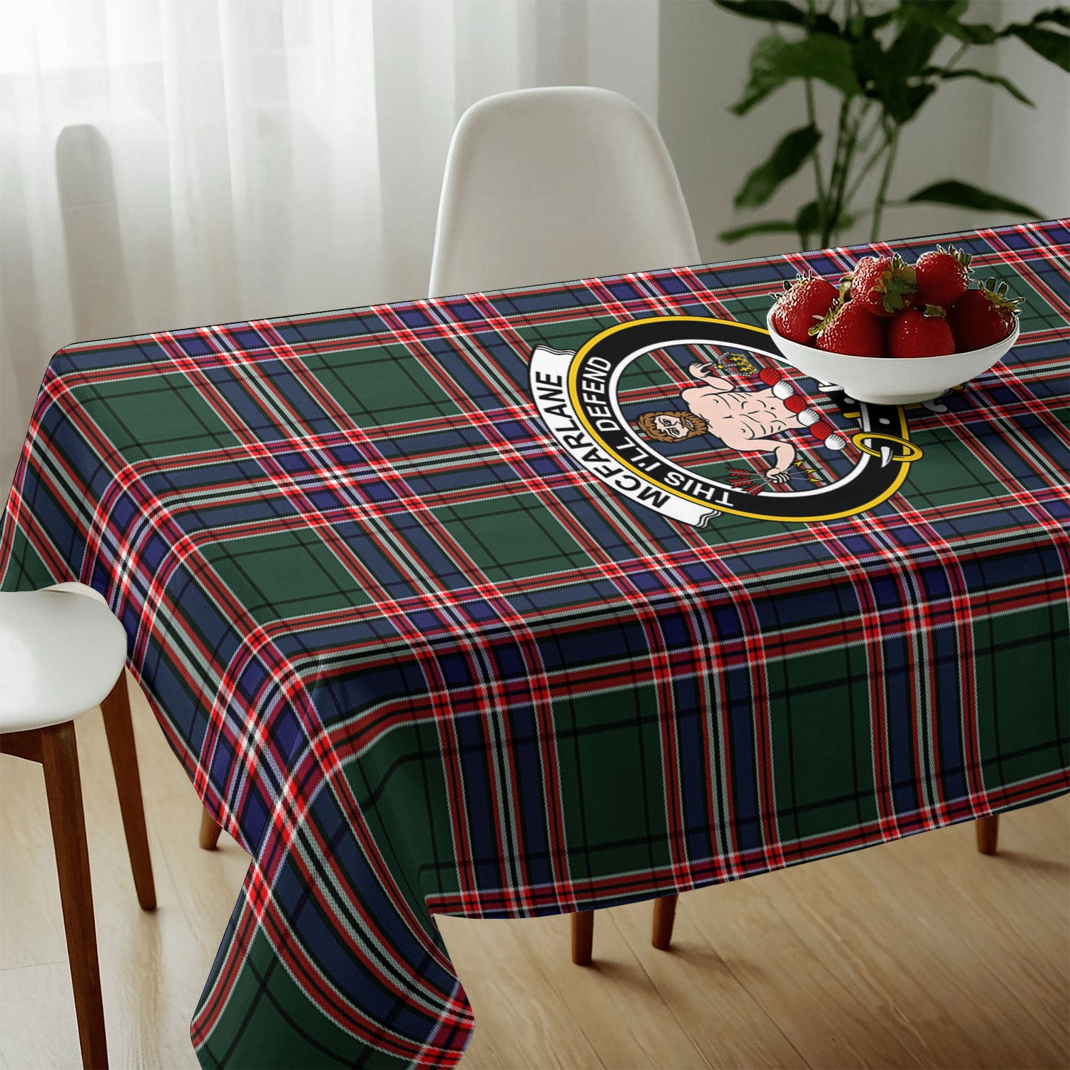 McFarlane Hunting Modern Tartan Crest Tablecloth