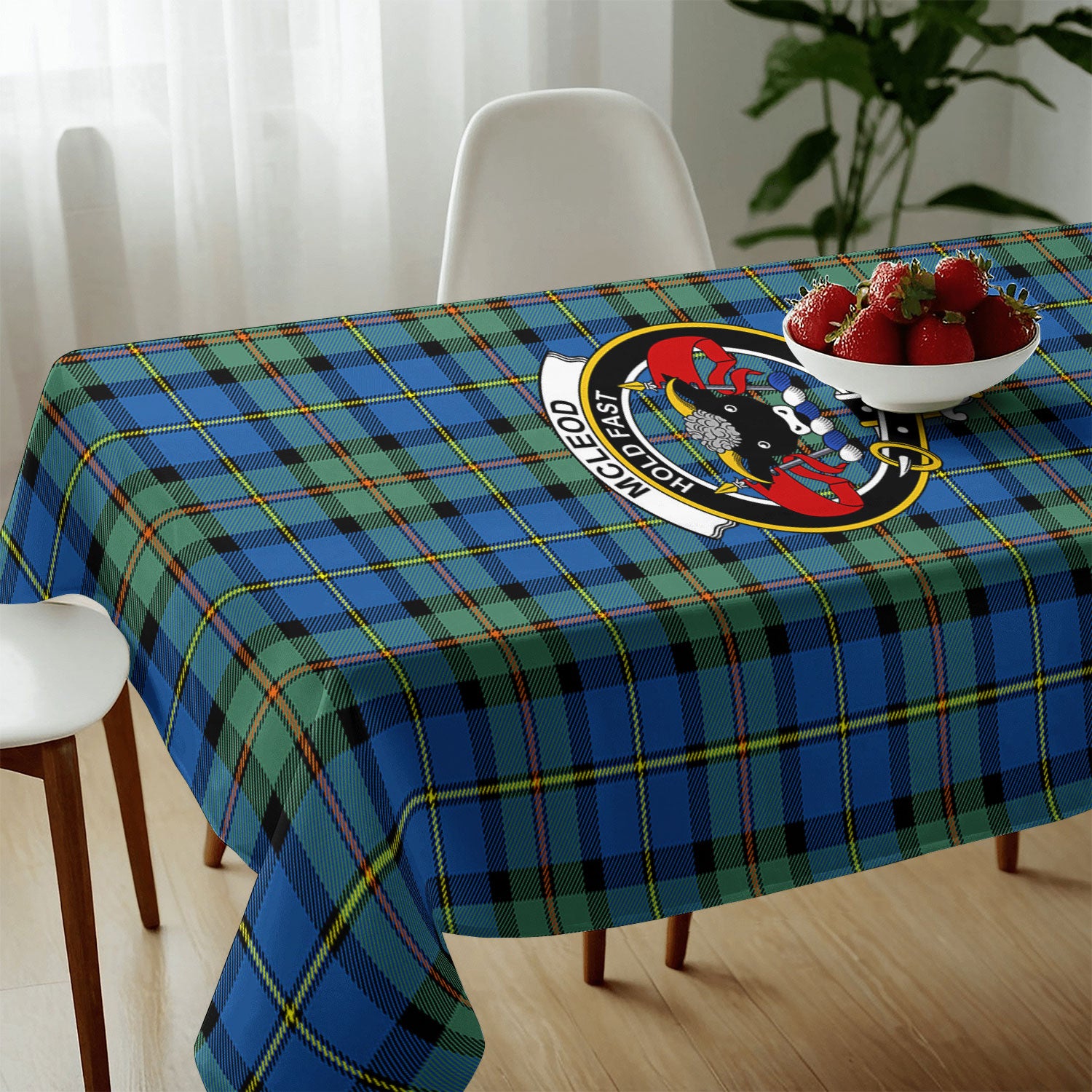 McLeod of Harris Ancient Tartan Crest Tablecloth