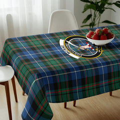 McRae Hunting Ancient Tartan Crest Tablecloth