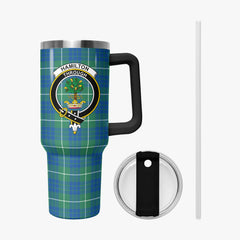 Hamilton Hunting Ancient Tartan Crest 40 oz Insulated Tumbler with Handle
