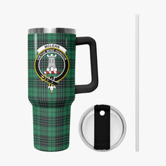 McLean Hunting Ancient Tartan Crest 40 oz Insulated Tumbler with Handle