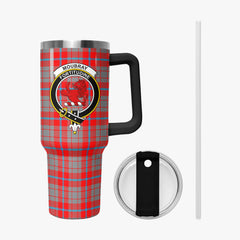 Moubray Tartan Crest 40 oz Insulated Tumbler with Handle