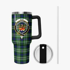 Mow Tartan Crest 40 oz Insulated Tumbler with Handle