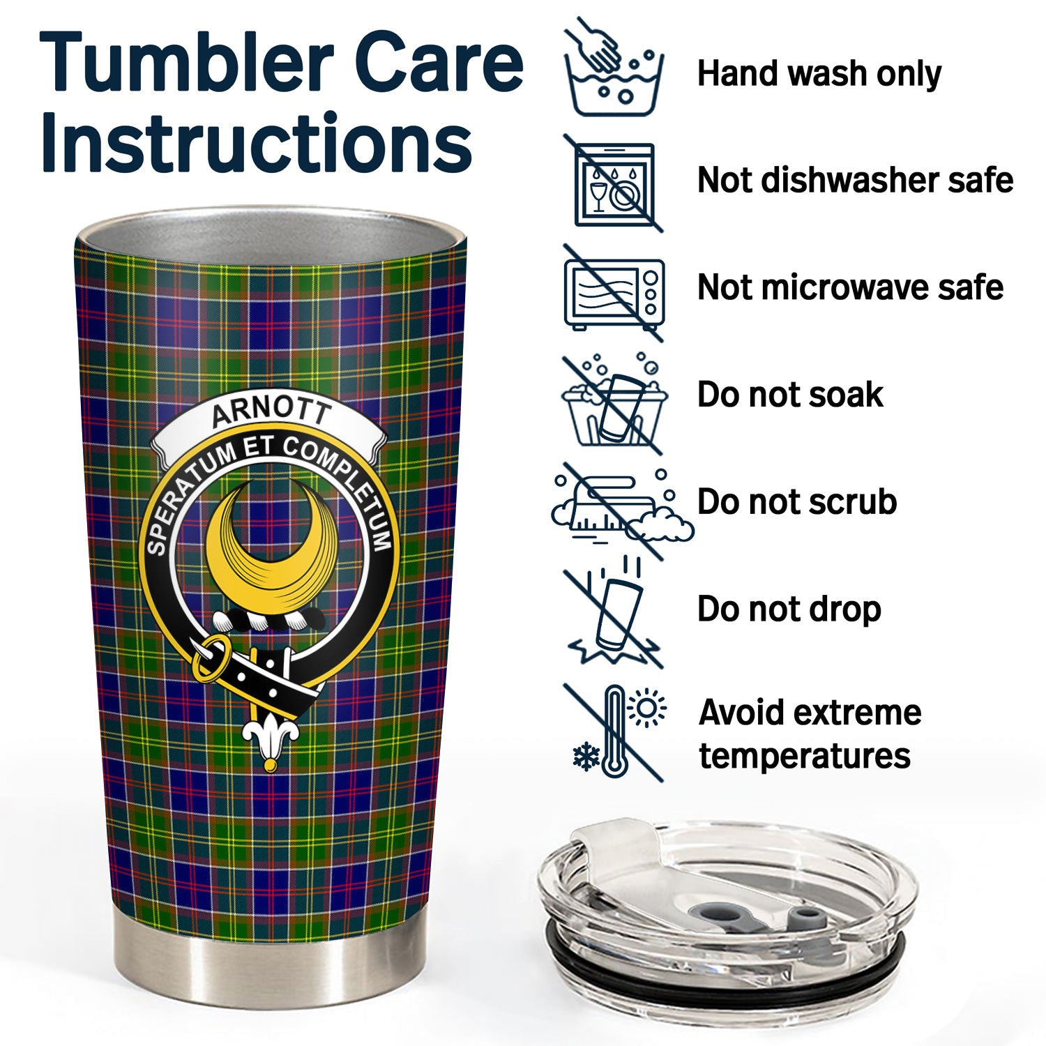 Arnott Tartan Crest Tumbler