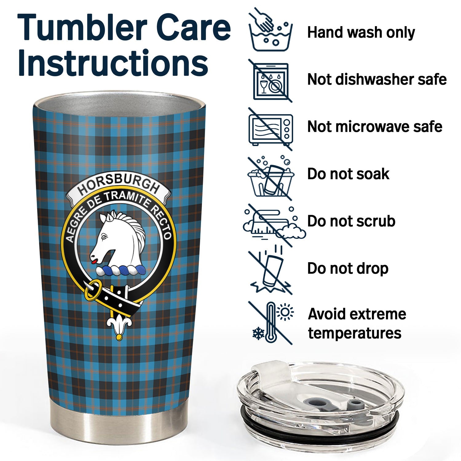 Horsburgh Tartan Crest Tumbler