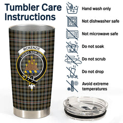 McKenzie Weathered Tartan Crest Tumbler