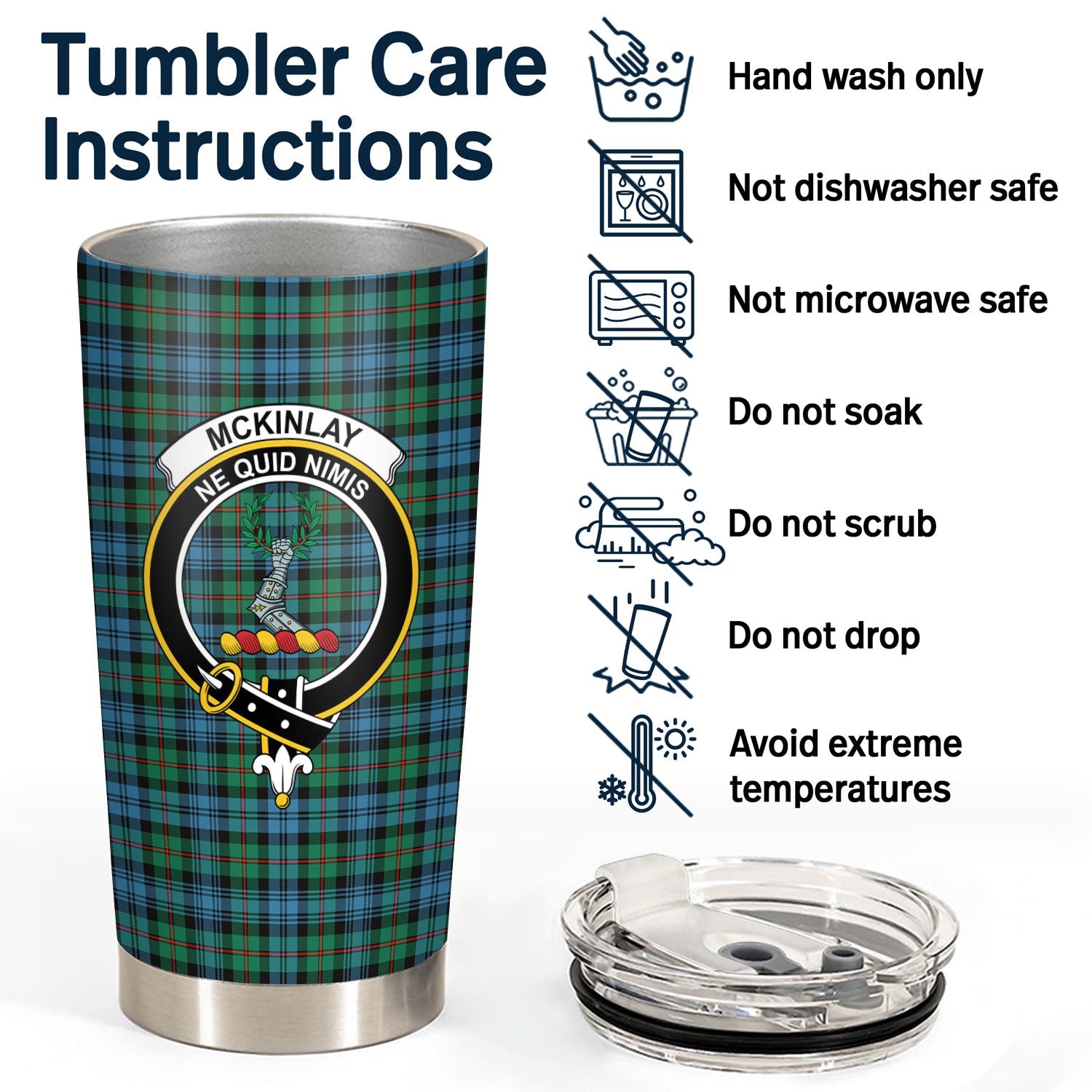 McKinlay Ancient Tartan Crest Tumbler