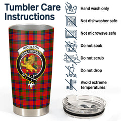 Nicolson Modern Tartan Crest Tumbler