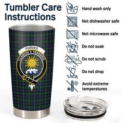 Purves Tartan Crest Tumbler