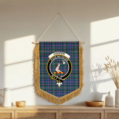 Cooper Ancient Tartan Crest Wall Hanging Banner - Wood Pole