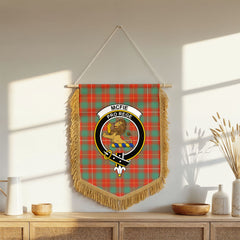 McFie Ancient Tartan Crest Wall Hanging Banner - Wood Pole
