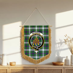 McKenzie Dress Modern Tartan Crest Wall Hanging Banner - Wood Pole