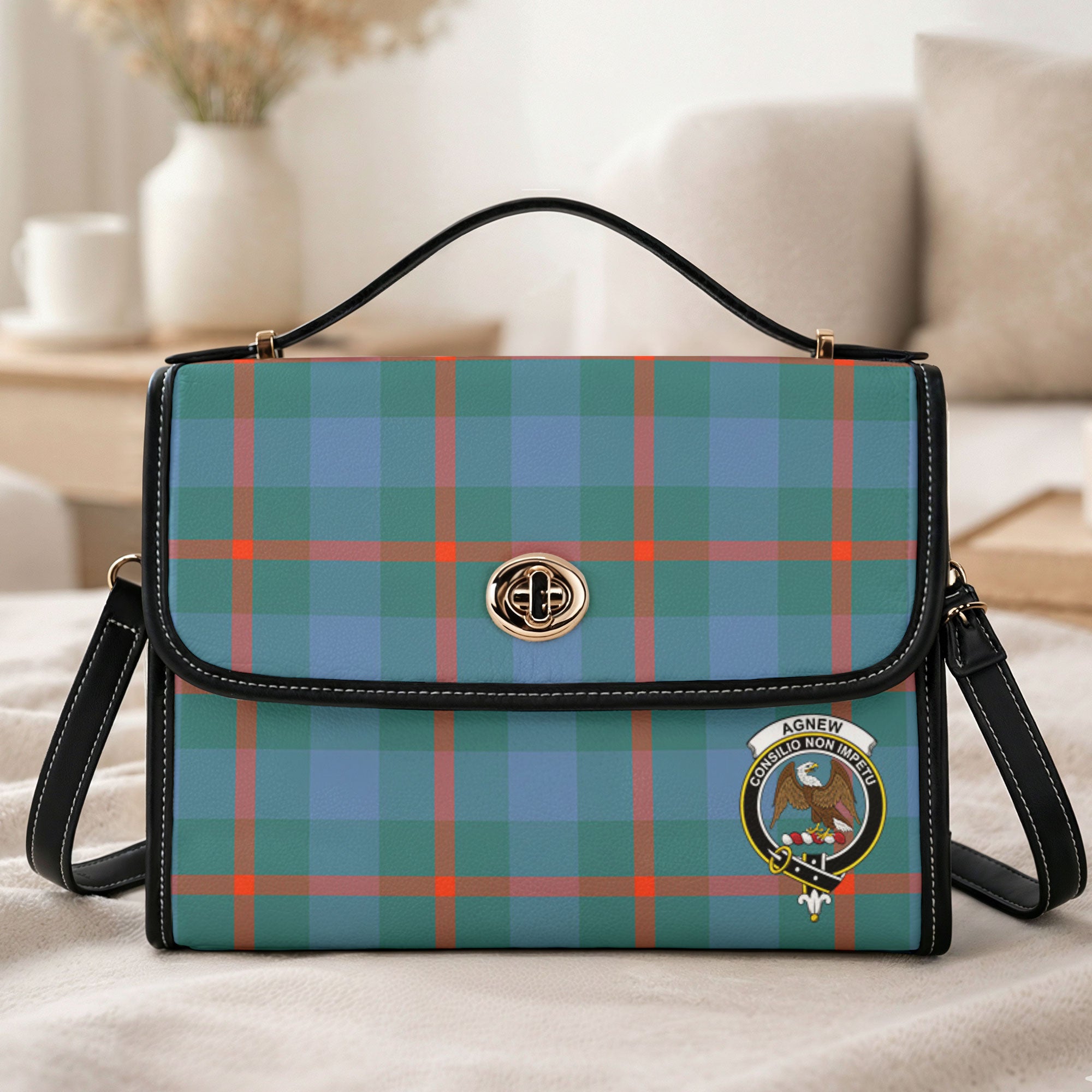 Agnew Ancient Tartan Crest Satchel Bag