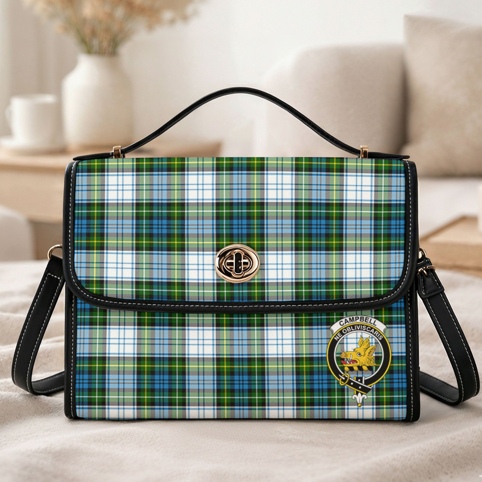 Campbell Dress Tartan Crest Satchel Bag