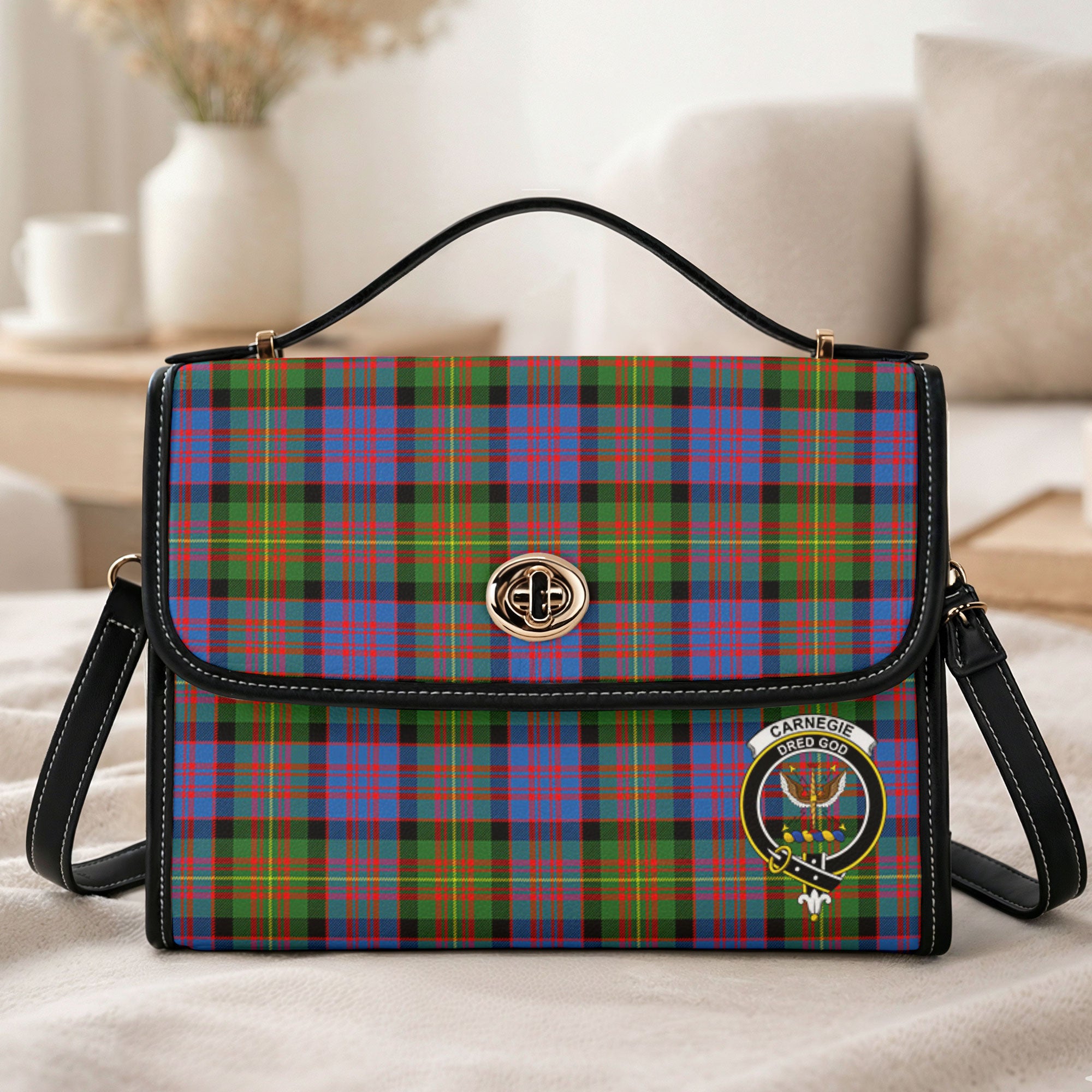 Carnegie Ancient Tartan Crest Satchel Bag
