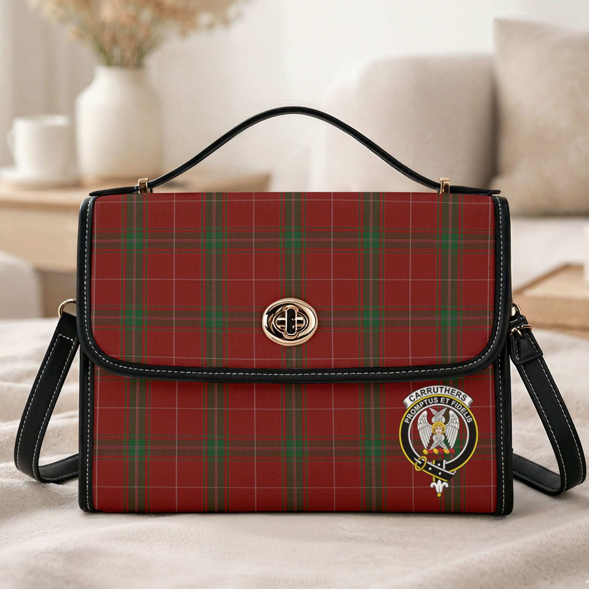 Carruthers Tartan Crest Satchel Bag