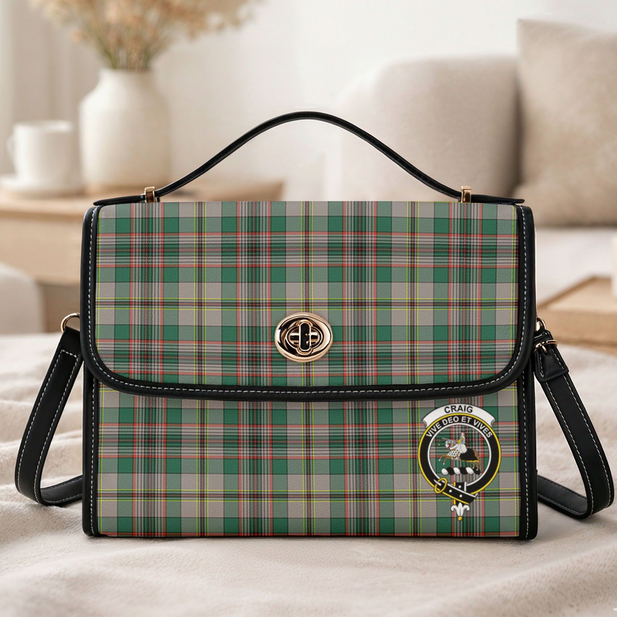 Craig Ancient Tartan Crest Satchel Bag